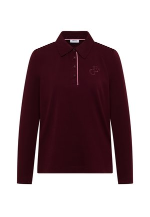 Cecil, LANGARM POLOSHIRT MIT KNÖPFEN - Langarmshirt - red wine