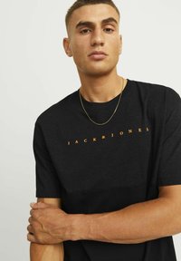 Jack & Jones LOGO RUNDHALS - T-shirts print - black