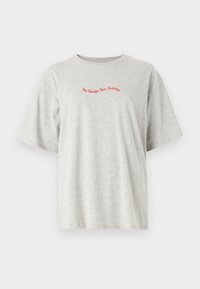 JXMILLOW LOOSE TEE - T-shirts print - light grey melange