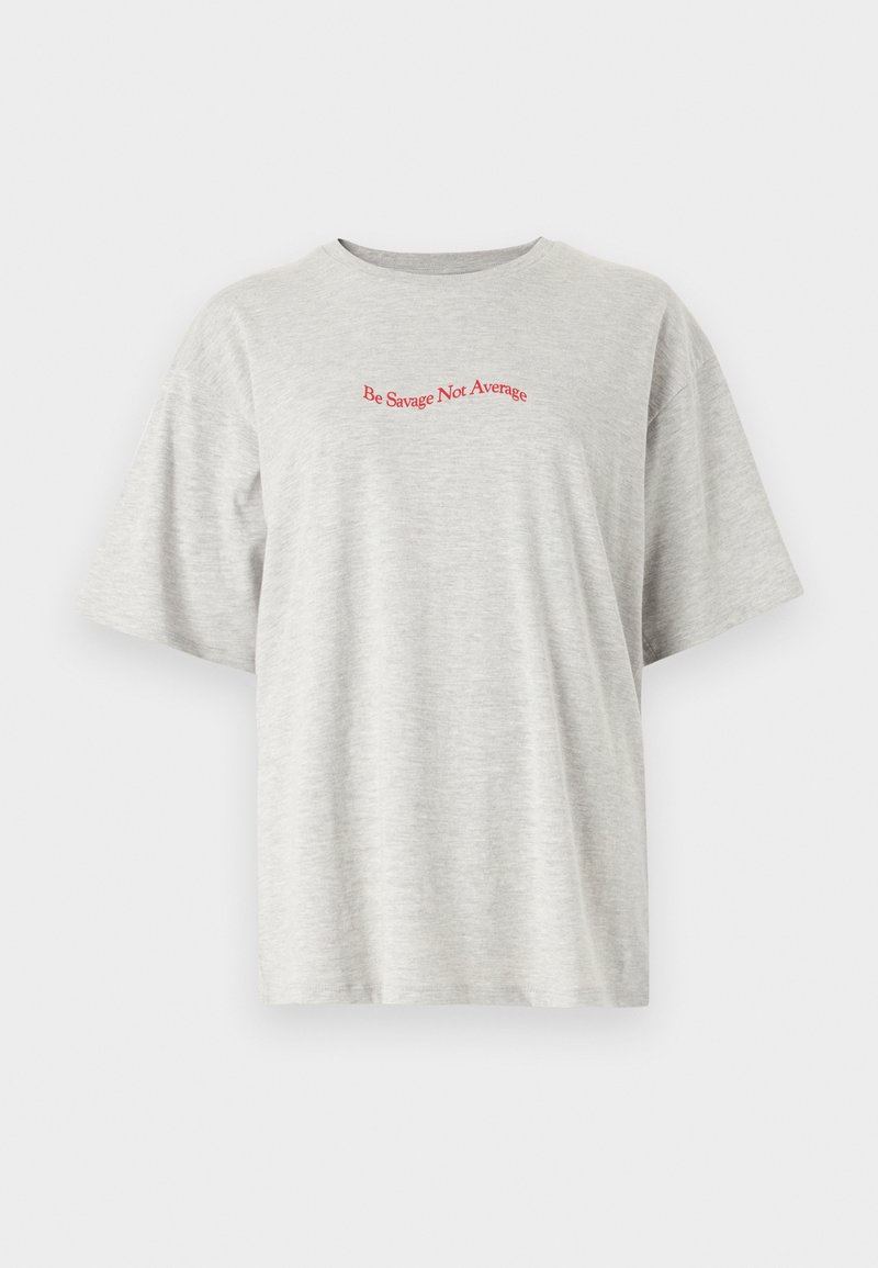 JJXX T-shirt print grijs gemêleerd