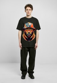 Forgotten Faces UNISEX CAMOUFLAGE HEAVY - Marškinėliai su spaudiniu - black