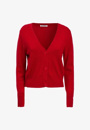 INFLUENCER RHINESTONES - Cardigan - red