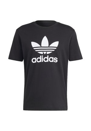 adidas Originals ADICOLOR TREFOIL - Print T-shirt - black
