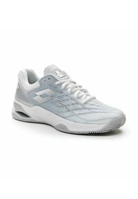 Lotto da tennis per terra battuta - all white silver metal