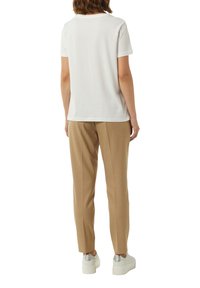 comma T-Shirt print - weiß