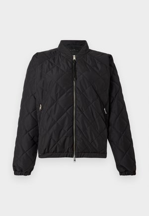 QUILTED SHORT WINDBREAKER - Allvädersjacka - black