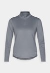 ONE HALF ZIP - Top s dlouhým rukávem - smoke grey/heather white