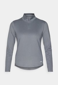 ONE HALF ZIP - Pitkähihainen paita - smoke grey/heather white