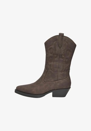 ONLY SHOES, BOOTS ONLBRONCO-3 BOOTS - Cowboy- / bikerstøvler - chocolate torte