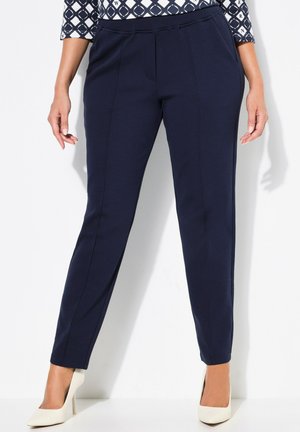 KONISCHES BEIN BIESE ELASTIKBUND - Pantaloni - marine