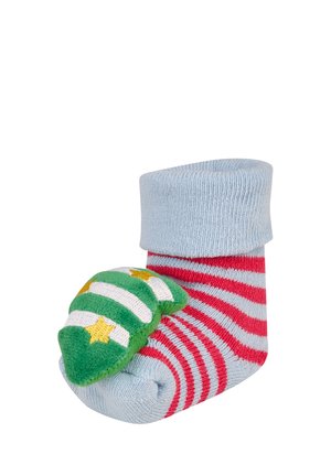 Sterntaler, BABY RASSELSOCKEN MIT UMSCHLAG, MOTIV TANNENBAUM - Socken - hellblau