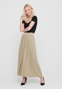 ONLY ONLVENEDIG PAPERBAG LONG SKIRT - Maxirok - white pepper