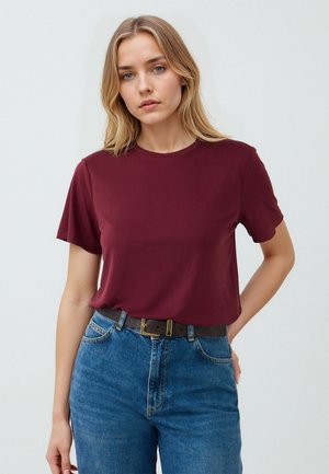 T-Shirt basic - burgundy