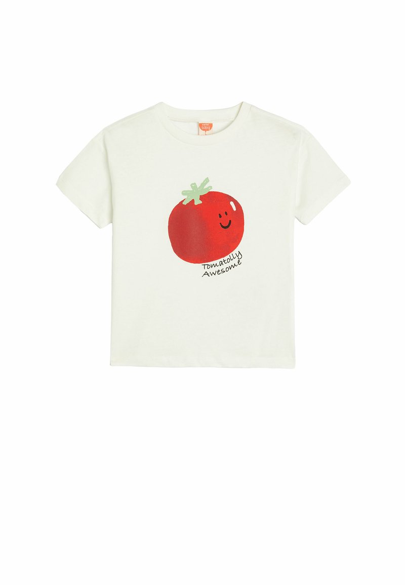 Koton CUT WORK SHORTS . - Camiseta estampada - white