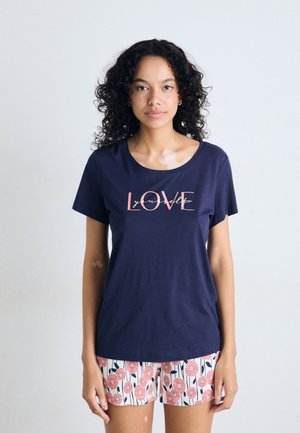 VIVANCE DREAMS BY LASCANA SHORTY - Komplet pižame - blue/pink