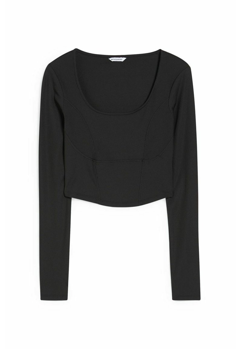 CLOCKHOUSE Longsleeve zwart-metallic