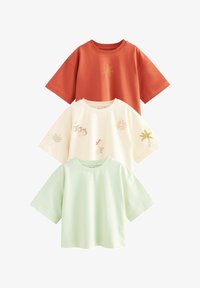 Unselected, green orange white