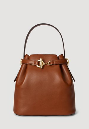 LEATHER MEDIUM BLAIKE BUCKET BAG - Geantă de mână - lauren tan