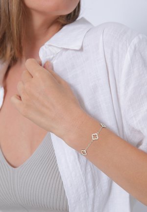 SPARKLING CLOVER - Bracelet - silberfarben