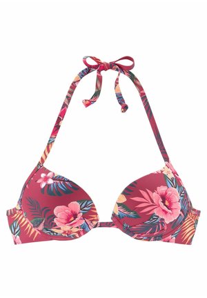 s.Oliver, PUSH-UP - Bikini-Top - rostrot-bedruckt