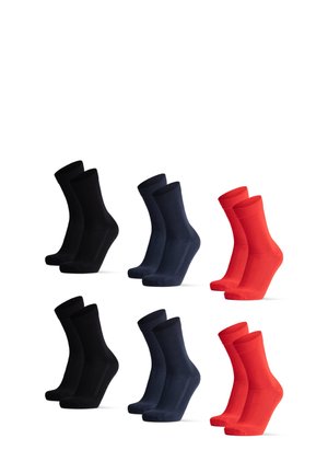 6-PACK  - Sukat - red/black/navy