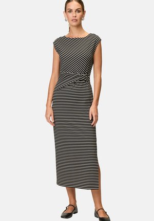 MIT STREIFEN - Maxi dress - blackcream