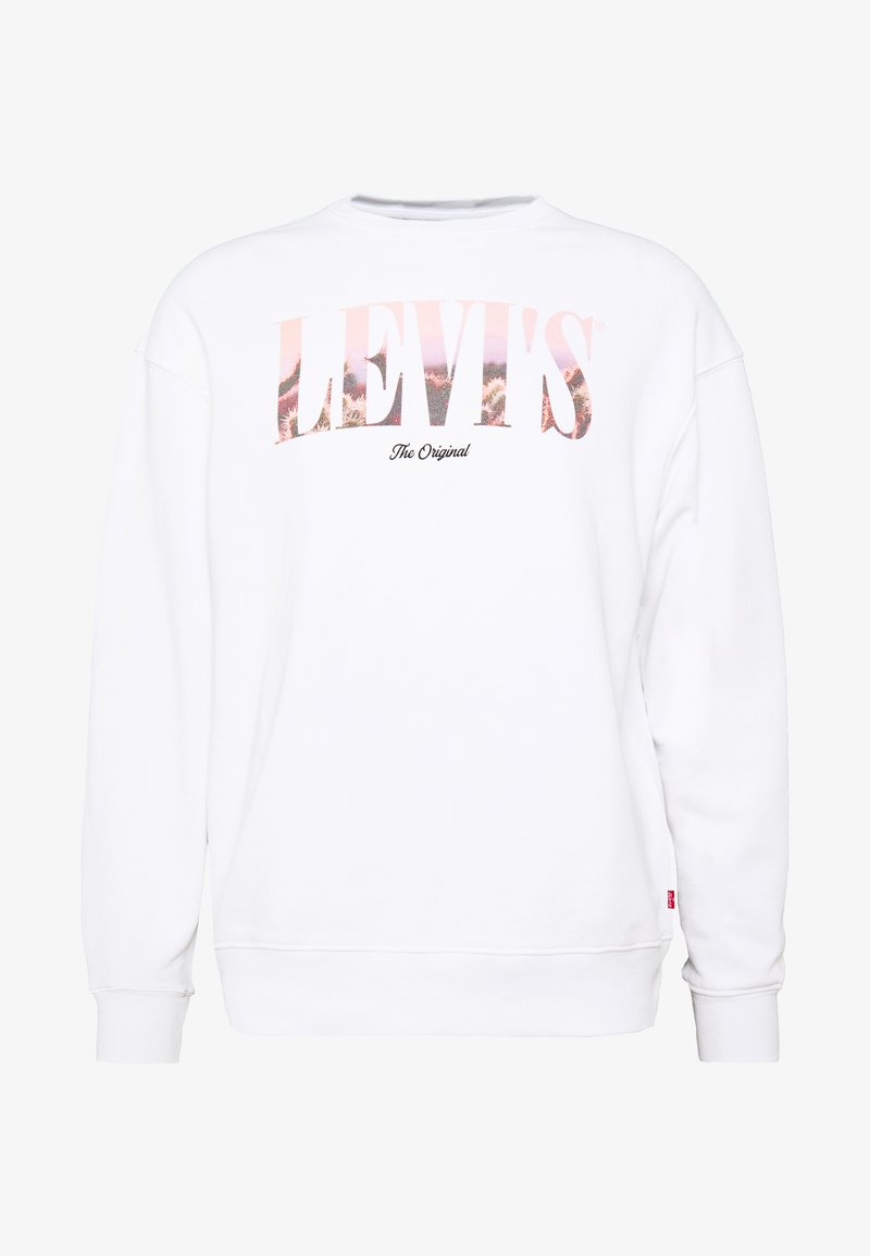 Levi's® RELAXED GRAPHIC CREWNECK SWEATSHIRT - Camisola - serif white