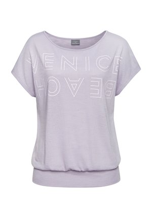 RUNDHALS - Print T-shirt - flieder