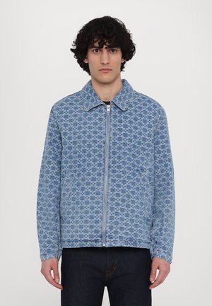 sandro ZIPPER CROSS JACKET - Jachetă din denim - blue vintage
