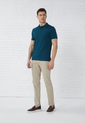 3 PACK - Polo shirt - dark blue/khaki/tan