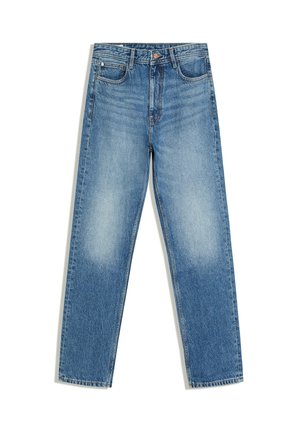 Bershka, STRAIGHT-LEG - JEANS - Jeans a sigaretta - dark blue