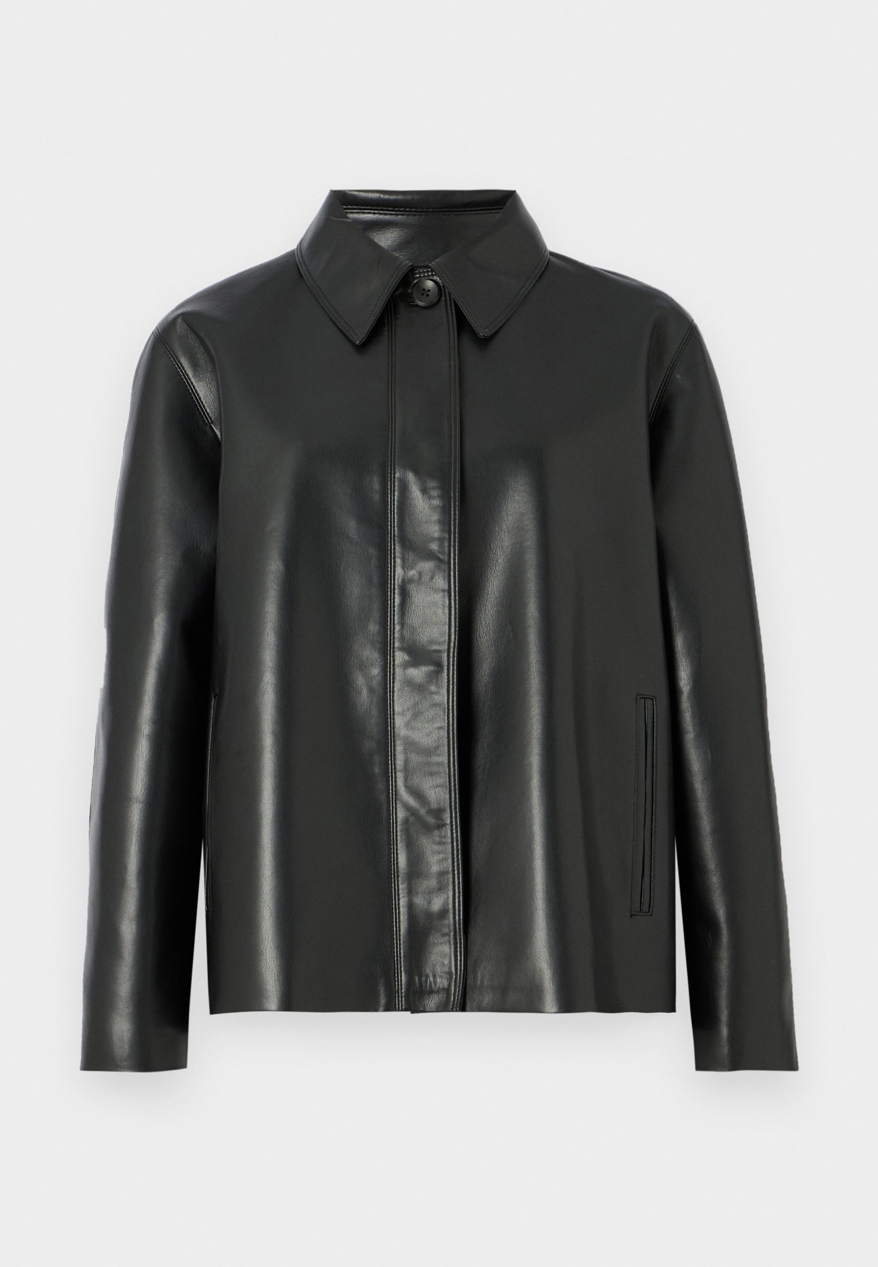 Calvin Klein REGEN JACKET - Kožená bunda - black