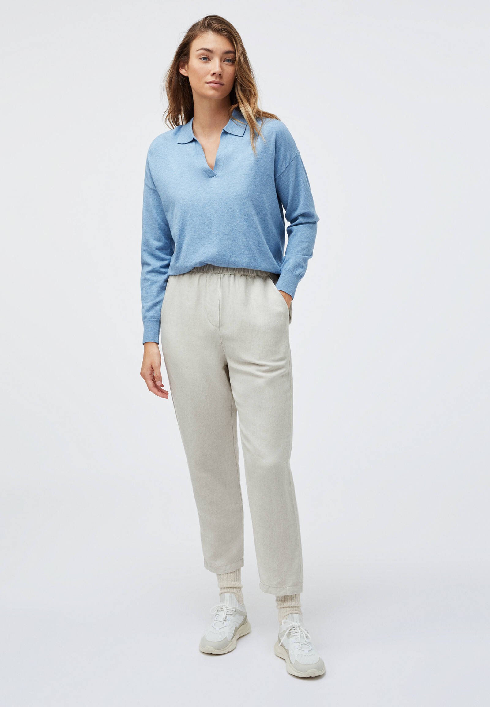 OYSHO Trui light blueLichtblauw Zalando.nl OYSHO Trui blue Zalando.nl