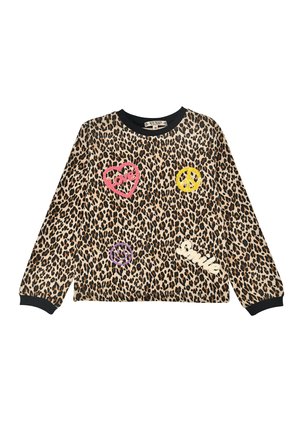 LEOPRINT - Long sleeved top - schwarz