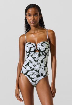 PRINT - Badedragt - fan-black