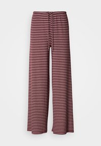 STRIPED TROUSERS - Trousers - pink/burgundy