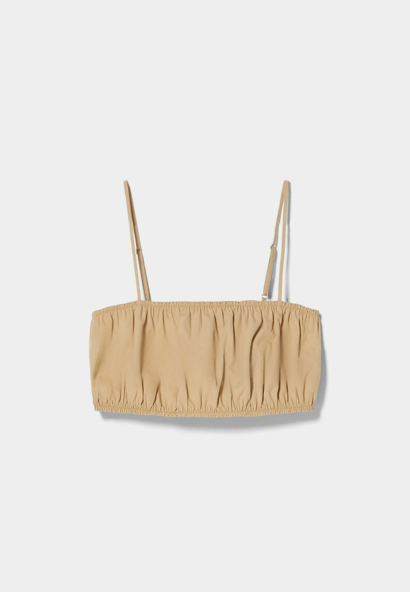 Bershka Top camel Bershka Top camel