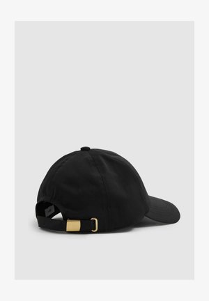 Reiss NICOLE ADJUSTABLE EMBROIDERED LOGO BASEBALL - Cappellino - black