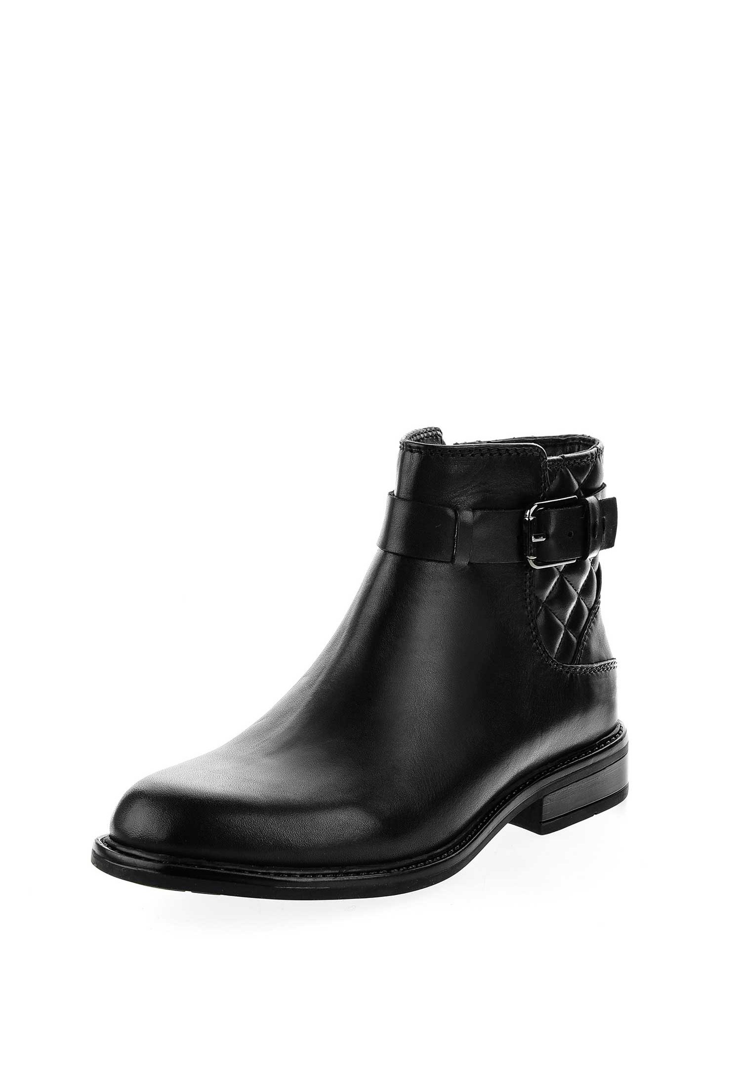 Botin hombre negro piel punta de pico - Zapybotas