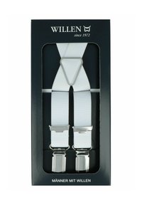 WILLEN HOSENTRÄGER UNI - Gürtel business - weiß