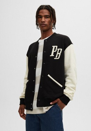 CONTRAST SLEEVES - Giubbotto Bomber - mottled black