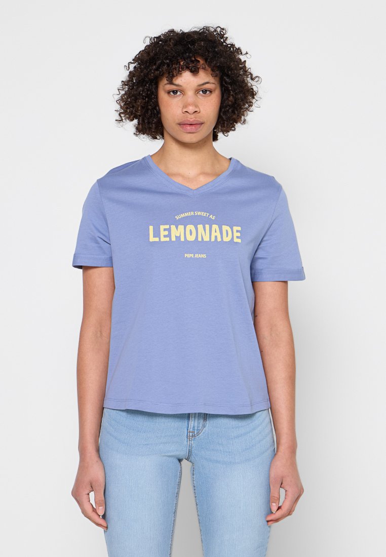 Pepe Jeans T-shirt print blauw