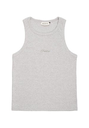 THE EMBROIDERY TANK - Topper - grey melange
