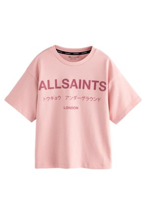 REGULAR FIT - UNDERGROUND CREW  - Apdrukāts T-krekls - mid pink