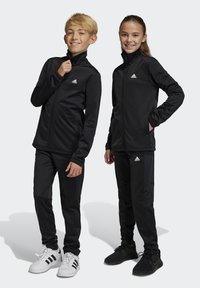 adidas Performance - JUNIOR  - Tracksuit - black/white Thumbnail Image 1