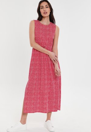 Threadbare THB HOPPER MIDI  - Vestito casual - red spot