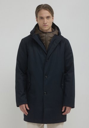 CON CAPPUCCIO - Winter coat - blu