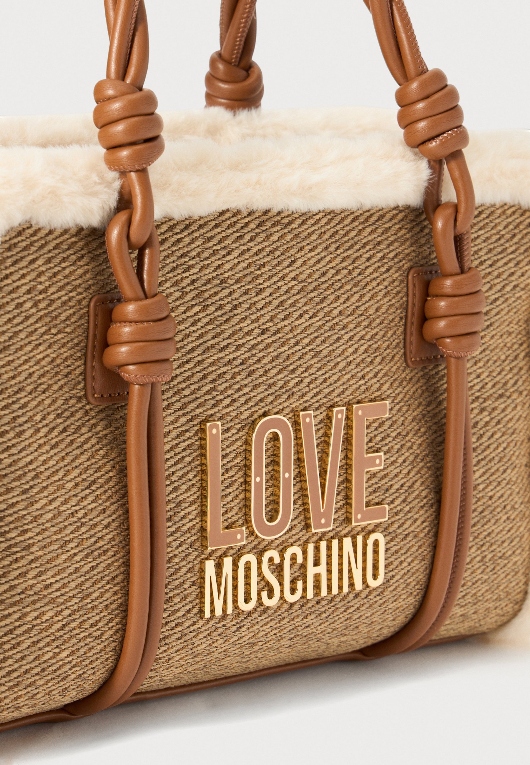 mochii☆ Love Moschino WINTERY - Handbag - hide/natural/white - Zalando.co.uk