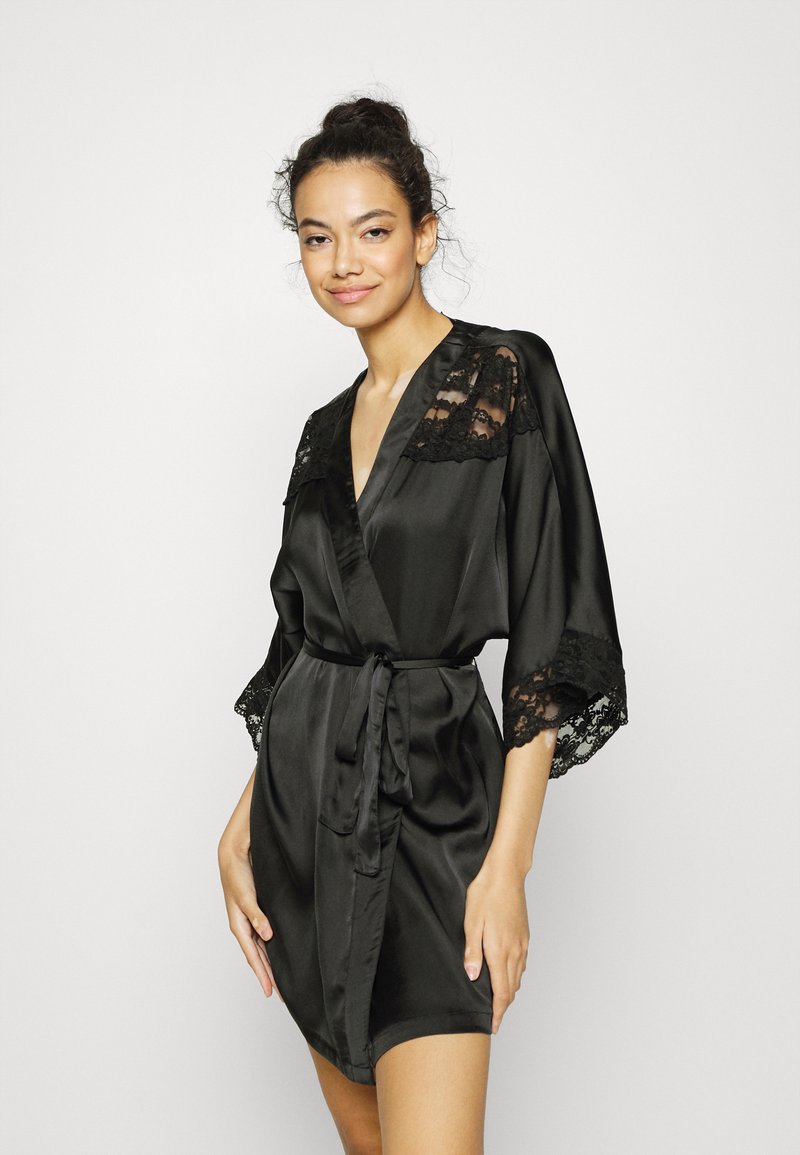 Pieces PCESSICA KIMONO Dressing gown black Zalando.ie