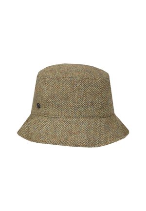 HERRINGBONE BUCKET HAT - Hat - khaki
